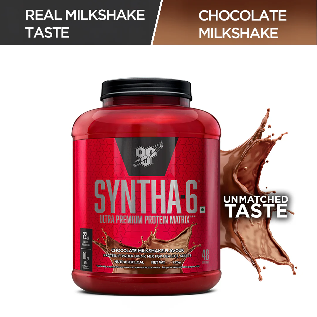 BSN Syntha 6 Protein Powder - 5 lbs, 2.27 kg (Chocolate Milkshake), Ultra Premium Protein Matrix (Whey Protein, Micellar Casein), for Muscle Recovery. - Image 3