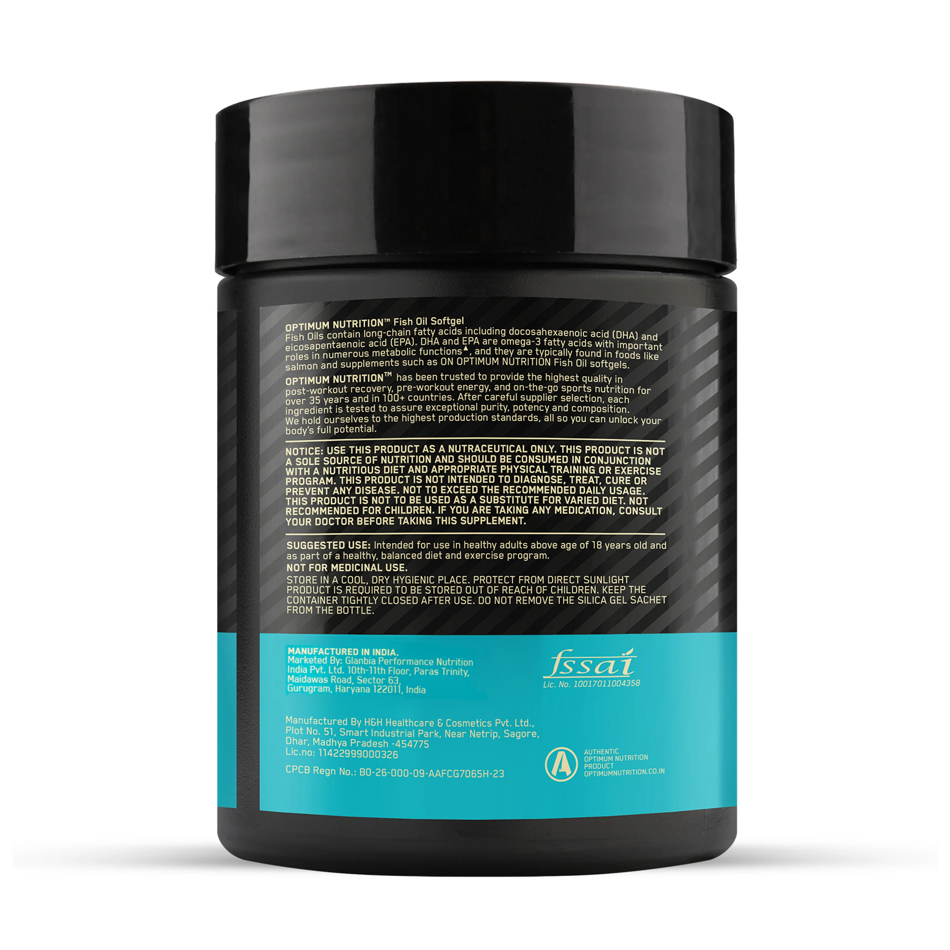 Creatine Orange 100g and Optimum Nutrition (ON) Fish Oil - 60 Capsules - Image 14