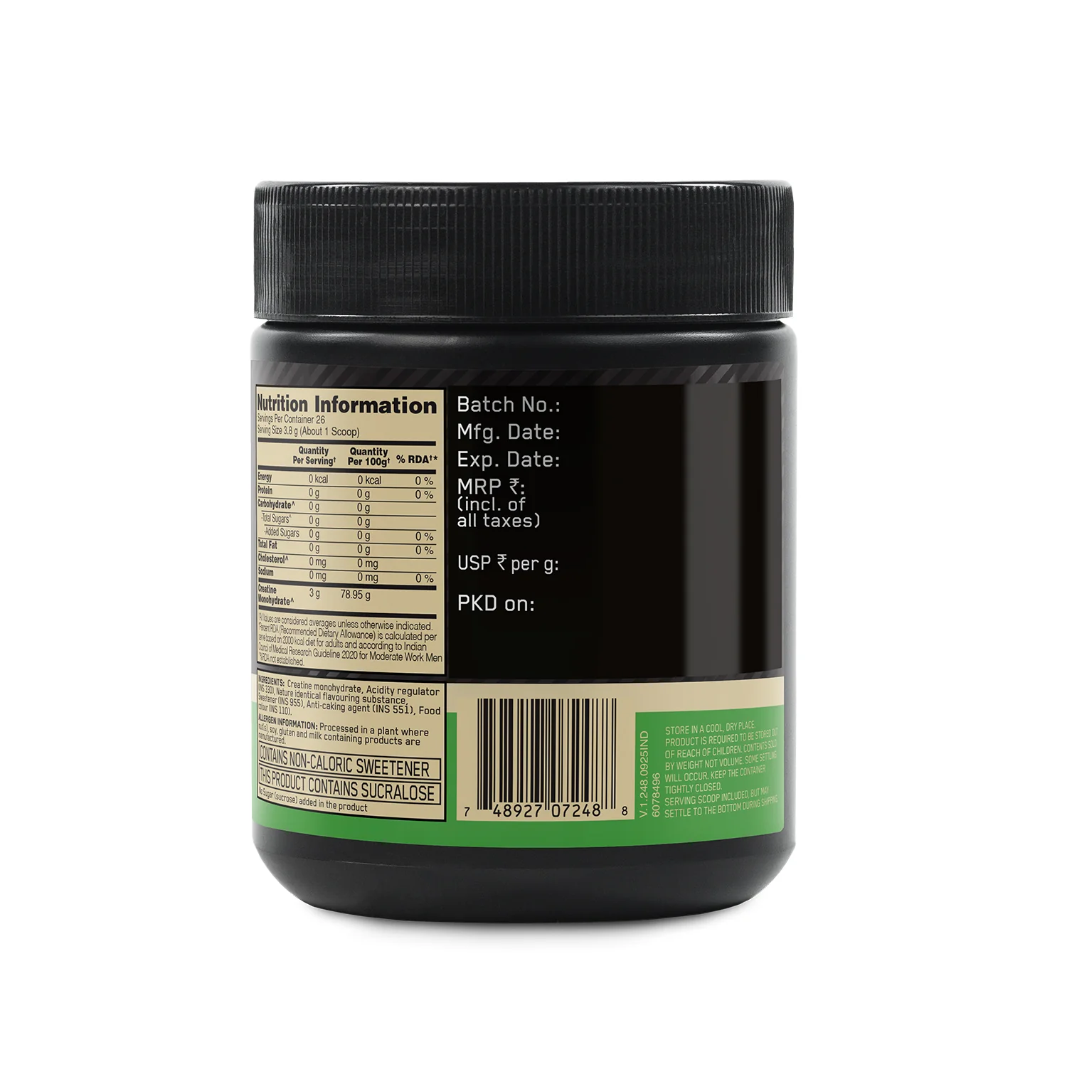 Creatine Orange 100g and Optimum Nutrition (ON) Fish Oil - 60 Capsules - Image 3