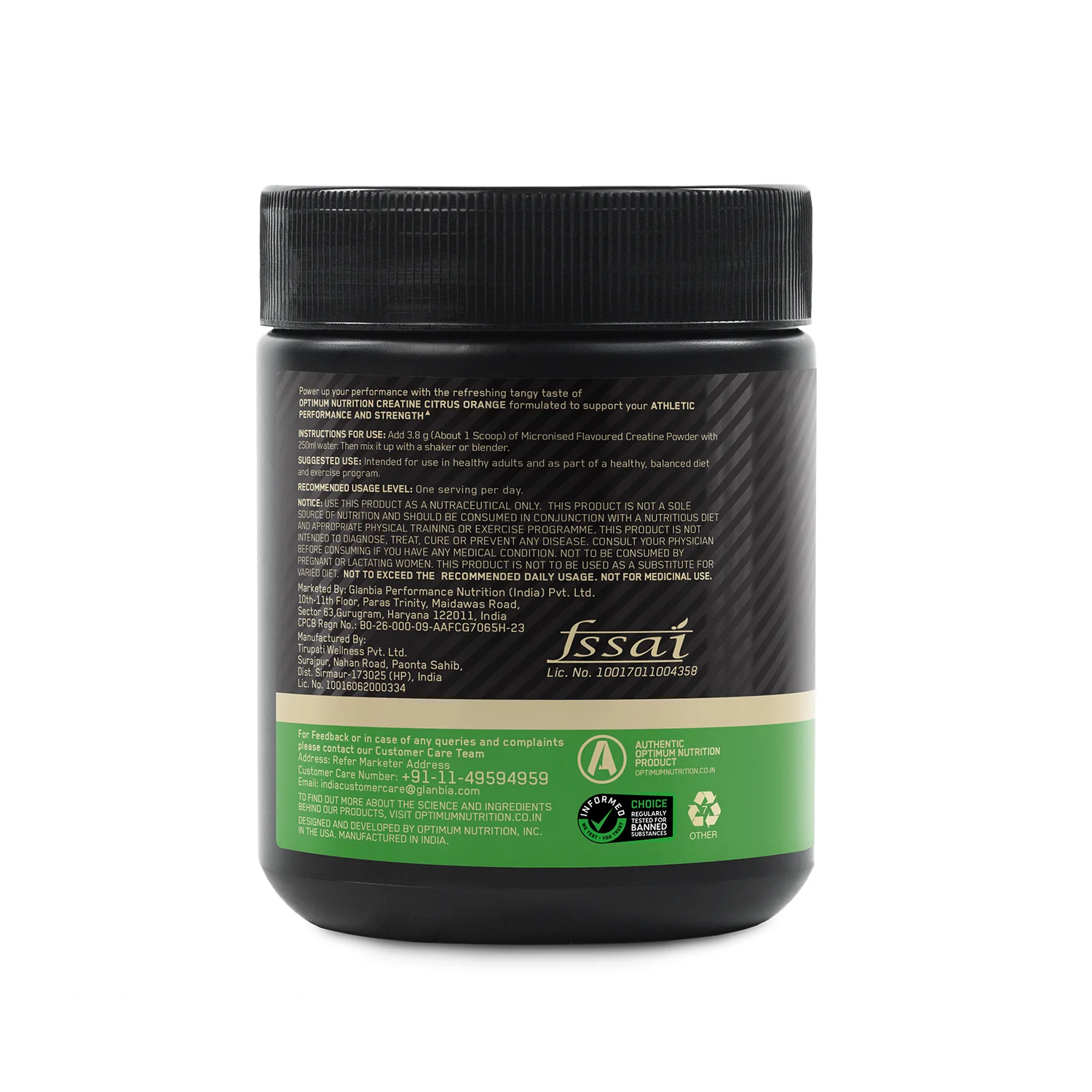 Creatine Orange 100g and Optimum Nutrition (ON) Fish Oil - 60 Capsules - Image 4