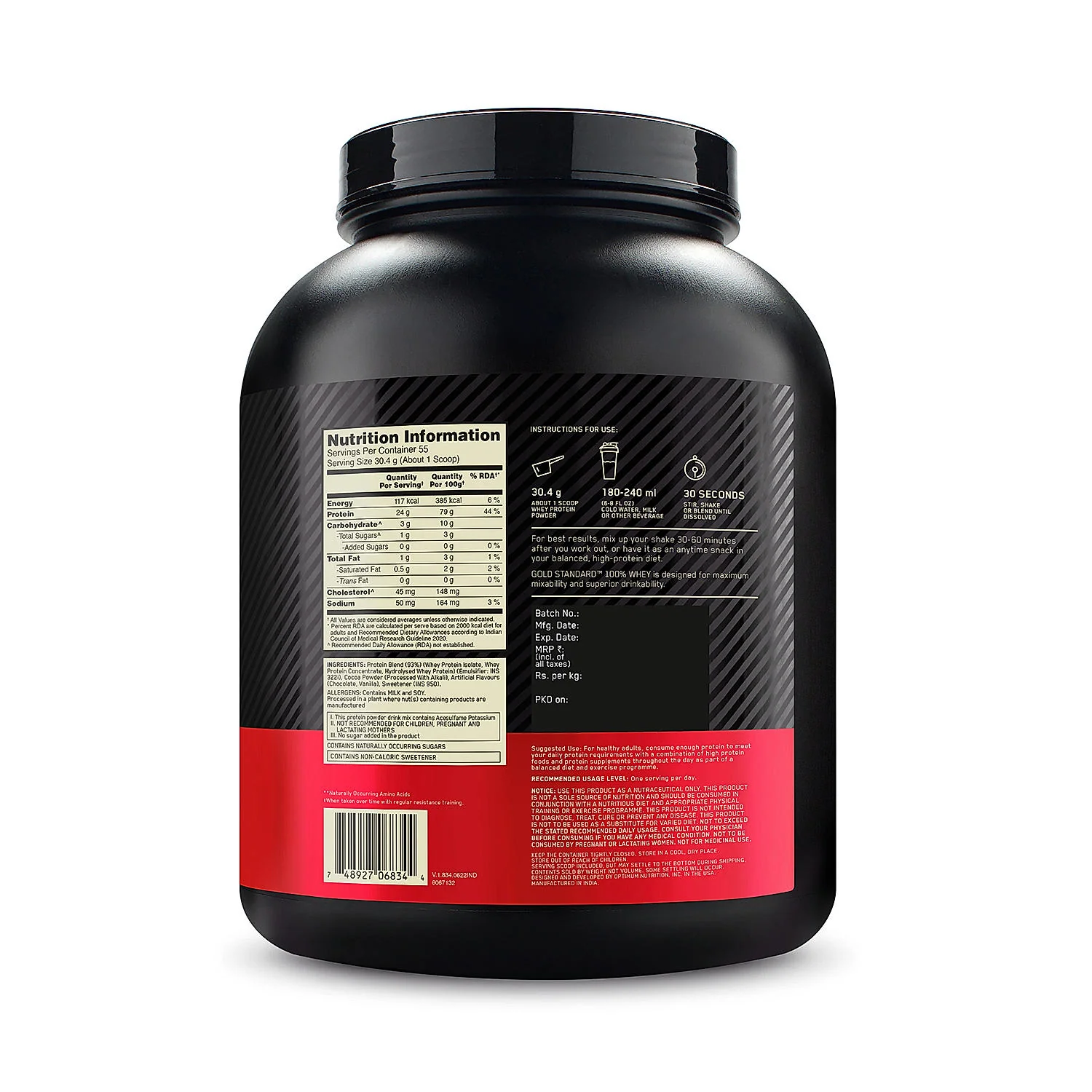 Gold Standard 100% Whey Protein Powder Double Rich Chocolate 1.7 kg and Micronised Creatine Powder Unflavoured 250 g - Image 10