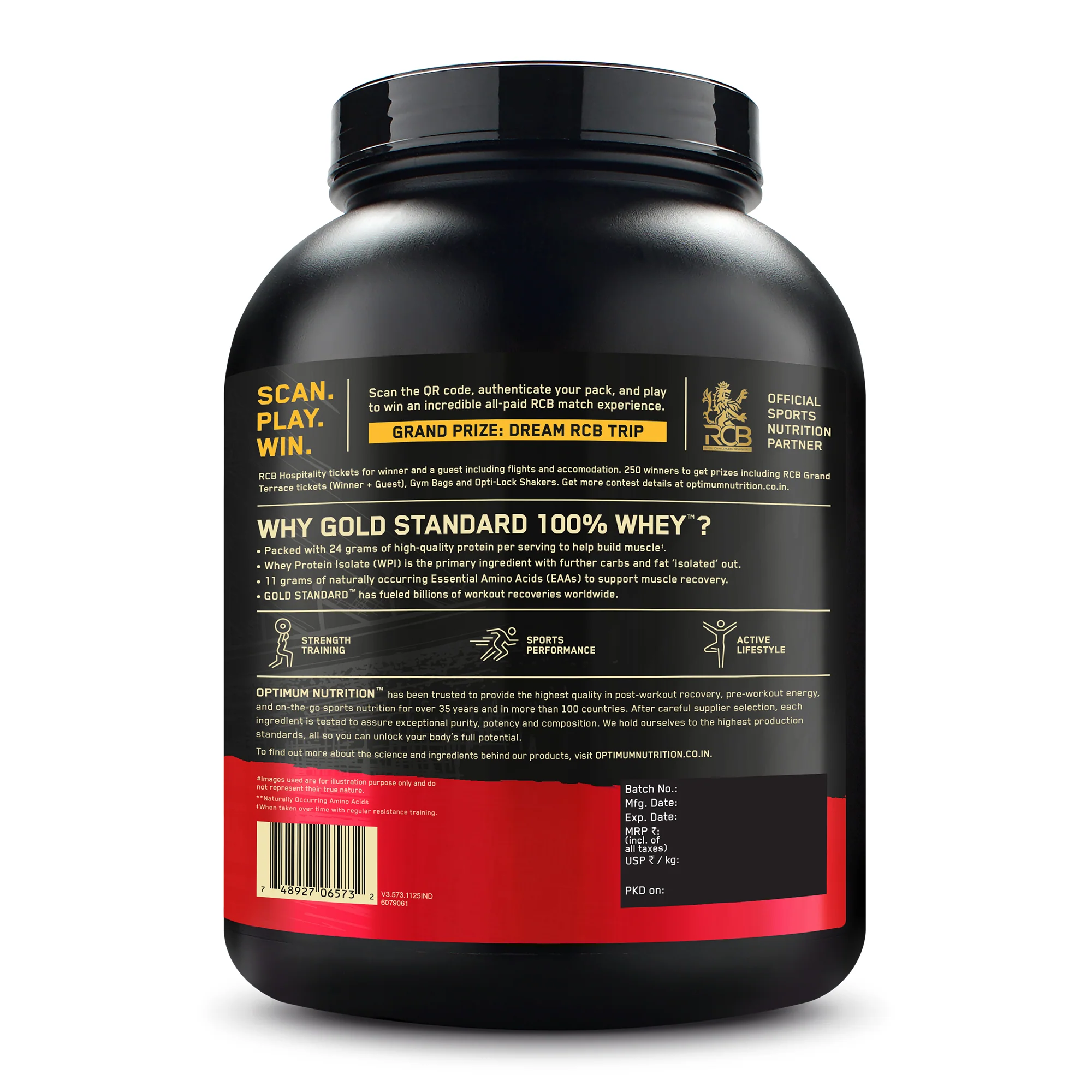 Gold Standard 100% Whey Protein Powder Double Rich Chocolate 5 lbs + Multivitamin for MEN- 60 Tablets + Zinc Magnesium Aspartate (ZMA) - 60 Capsules + Fish Oil - 60 Capsules - Image 13