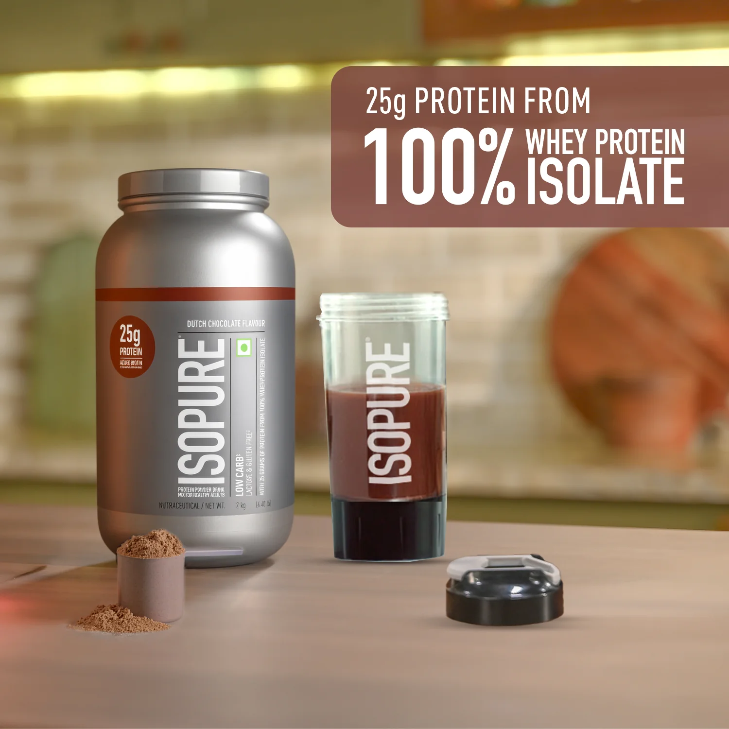 Isopure 2 kg Chocolate + Isopure 100% Creatine Monohydrate Micronized, 250g - Image 4