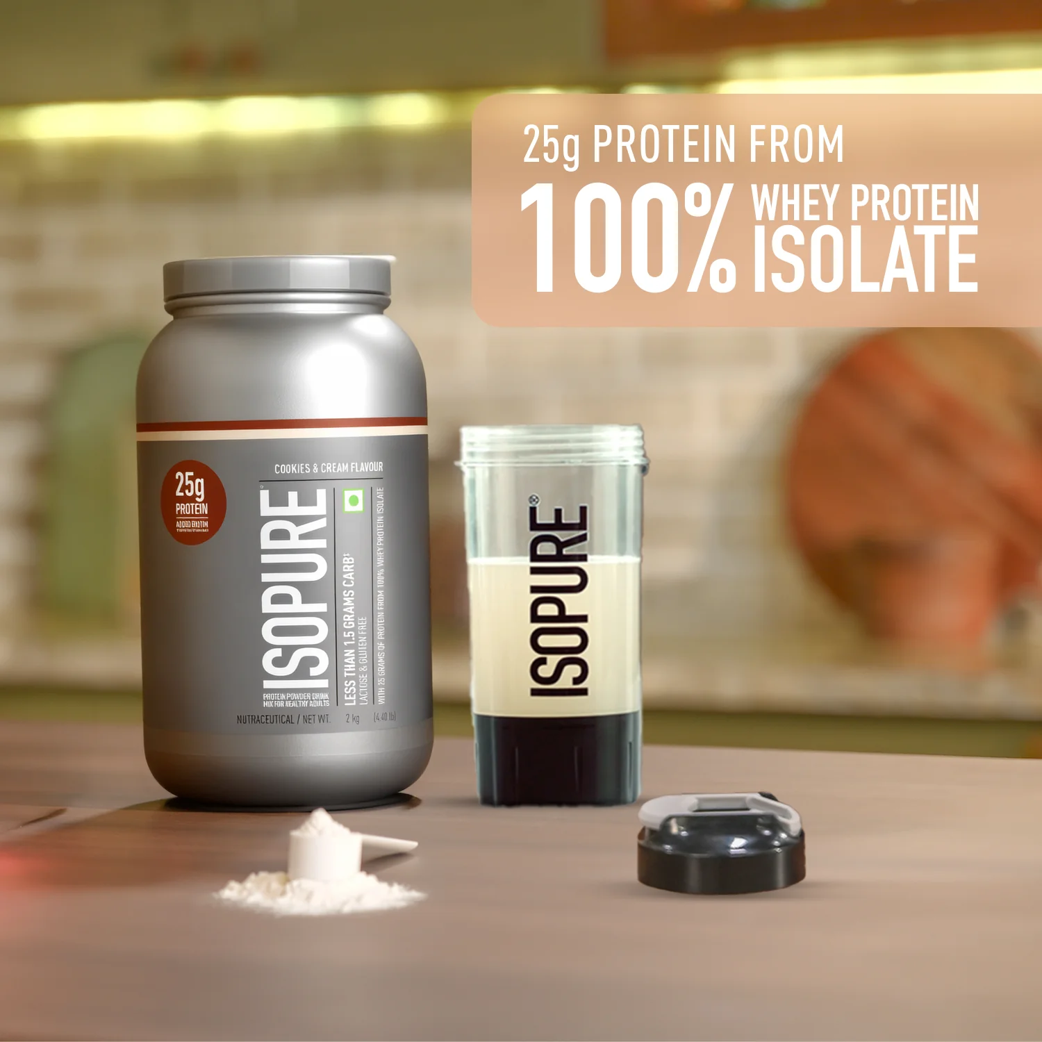 Isopure 2 kg Cookies & Cream + Isopure 100% Creatine Monohydrate Micronized, 250g - Image 5