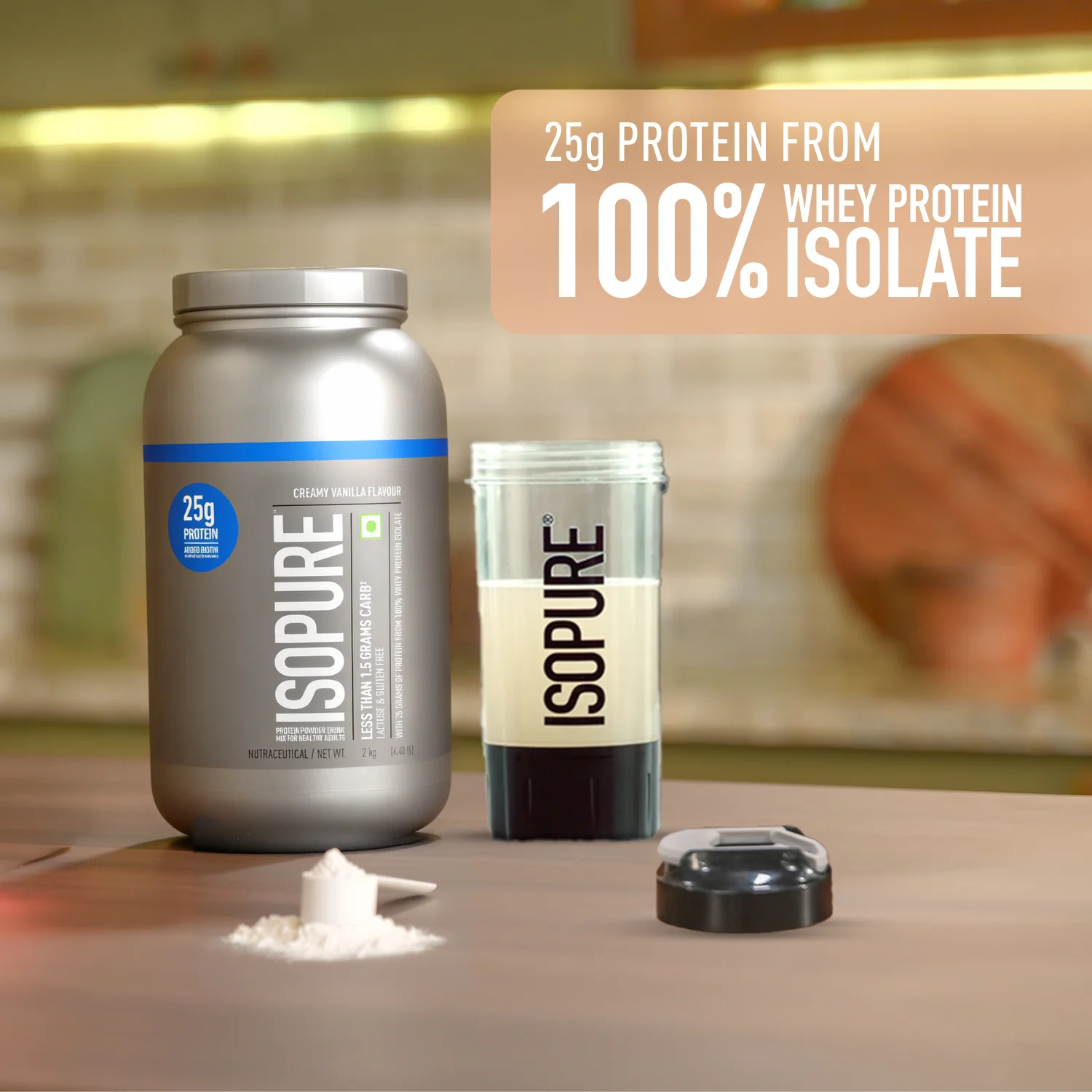 Isopure 2 kg Creamy Vanilla + Isopure 100% Creatine Monohydrate Micronized, 250g - Image 5