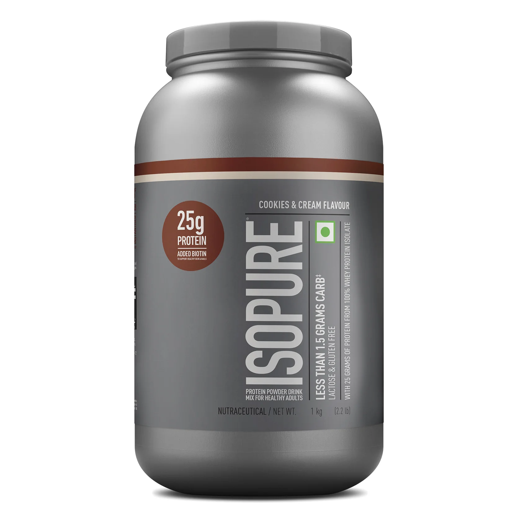 Isopure - Cookies & Cream - 1 Kg + Isopure Collagen Peptides (12g/serve) with Biotin & Vitamin E- 250g (Unflavored) - Image 4