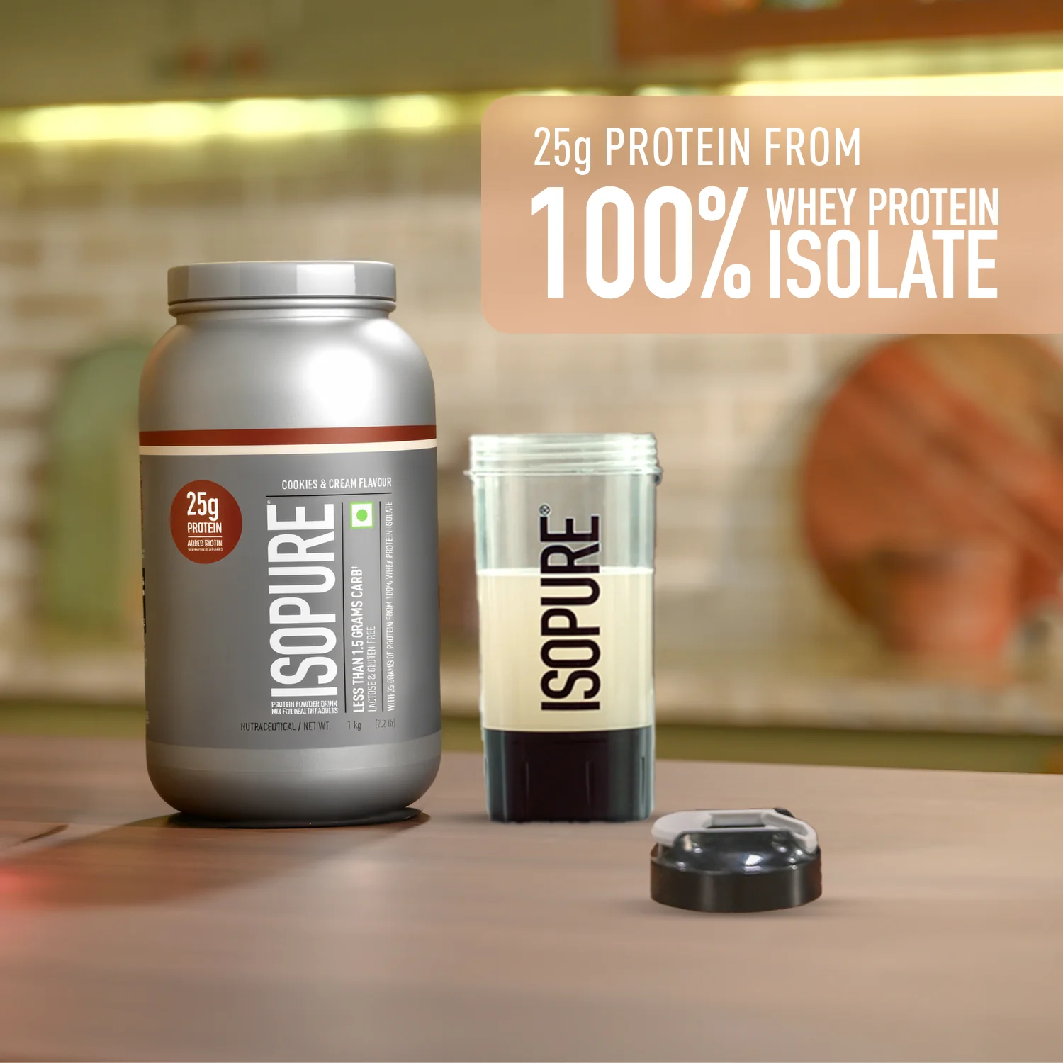 Isopure - Cookies & Cream - 1 Kg + Isopure Collagen Peptides (12g/serve) with Biotin & Vitamin E- 250g (Unflavored) - Image 5