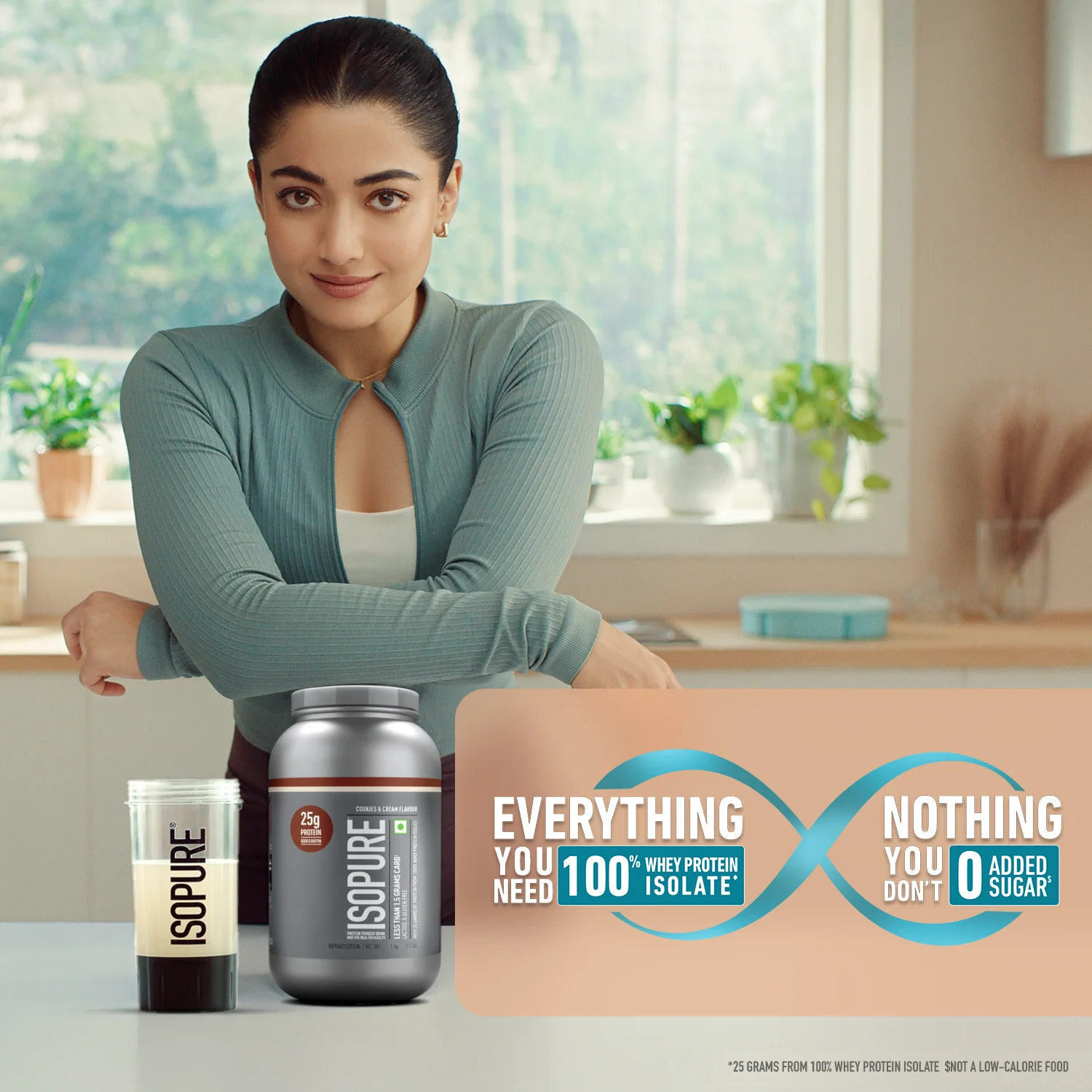 Isopure Cookies & Cream - 1kg / 2.2lb (Low Carb, Lactose-Free, Zero Added Sugar) - Image 3