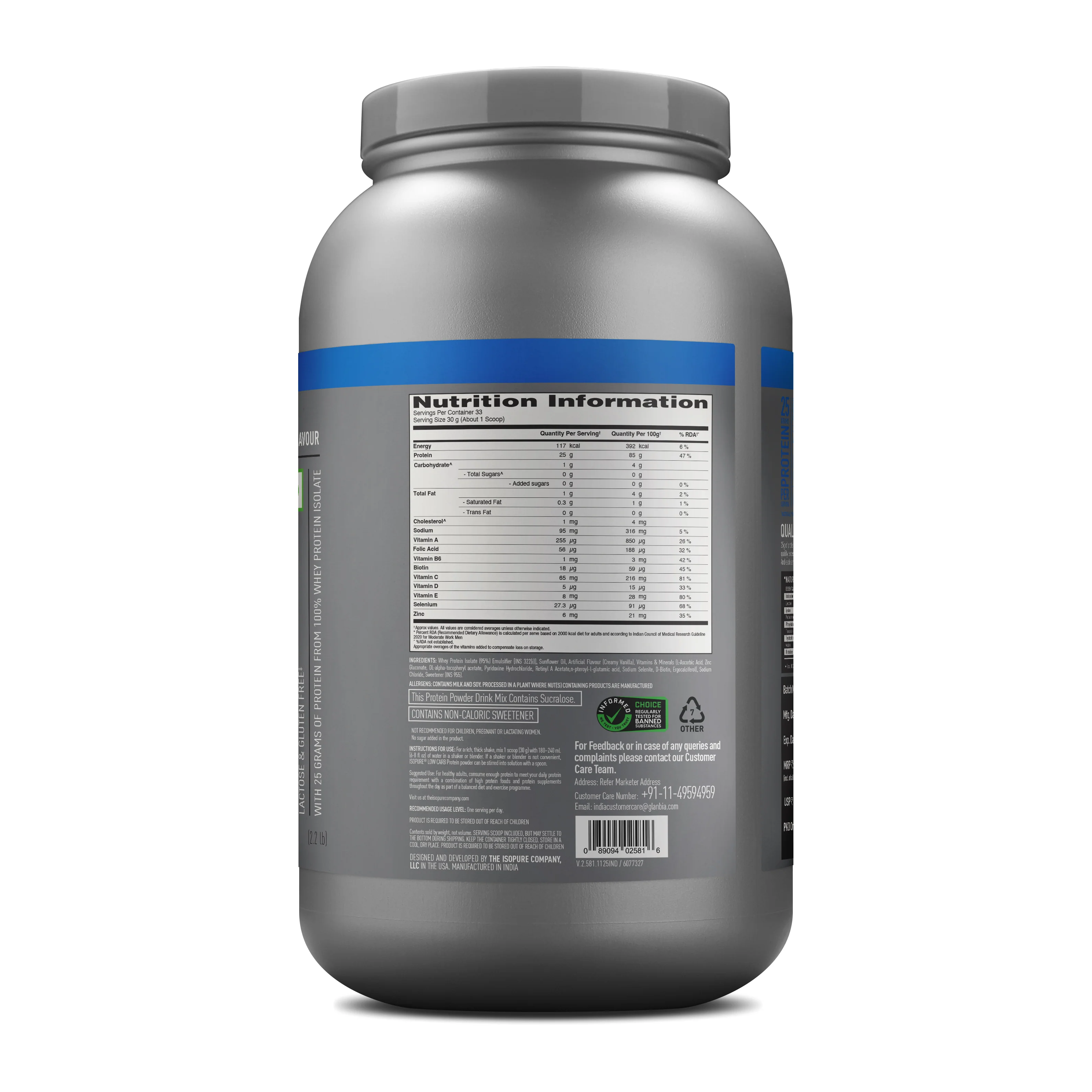 Isopure Whey Protein Isolate Powder with Vitamins for Immune Support |Creamy Vanilla | 1 Kg - Image 11