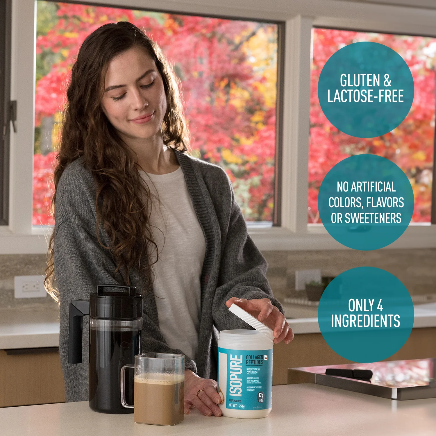 Isopure Low Carb Whey Protein Isolate Powder | Dutch Chocolate | 1 Kg + Isopure Collagen Peptides (12g/serve) with Type I,II & III Collagen (Unflavoured)- 250g - Image 17