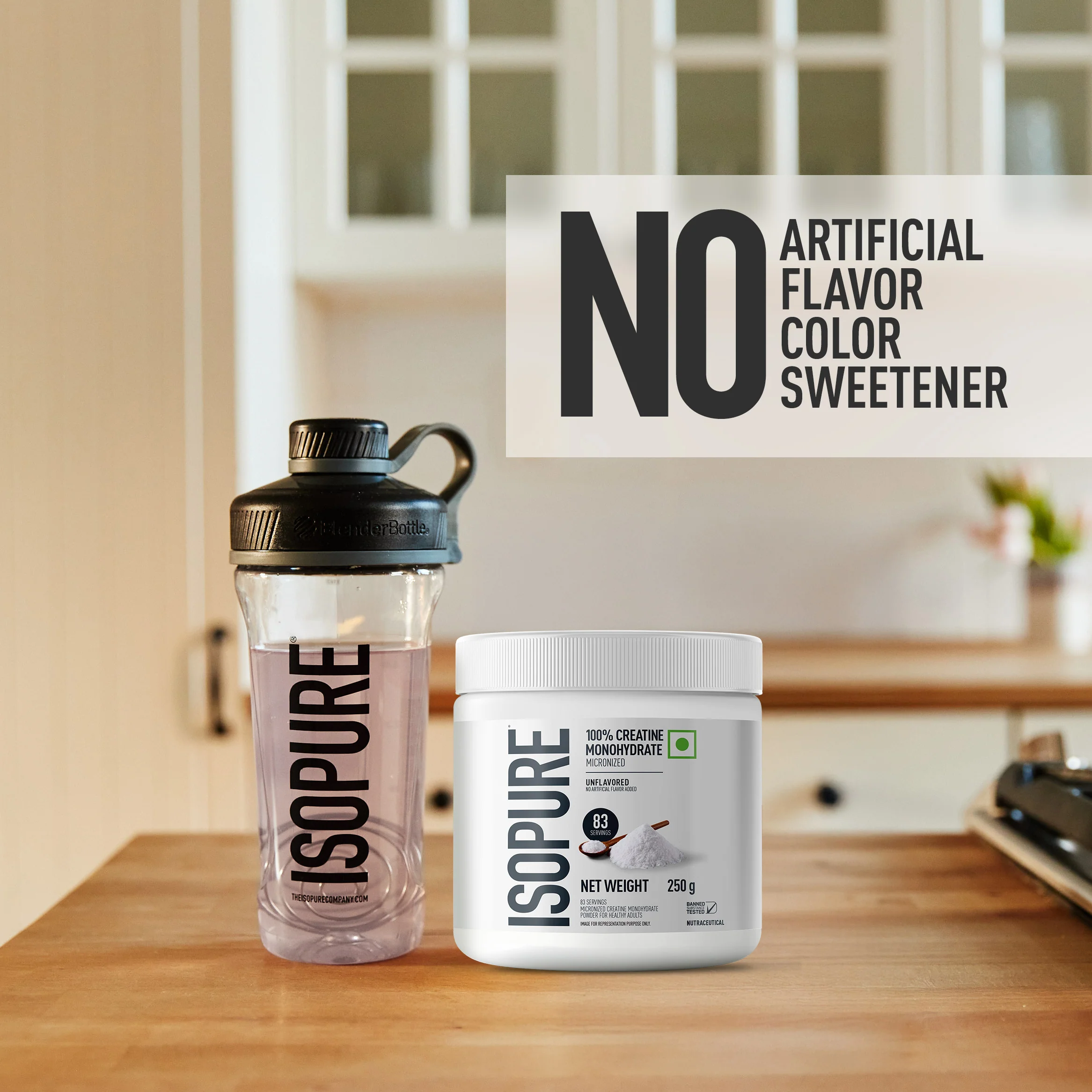 Isopure Unflavored 1 kg + Isopure 100% Creatine Monohydrate Micronized, 250g- 83 servings - Image 22