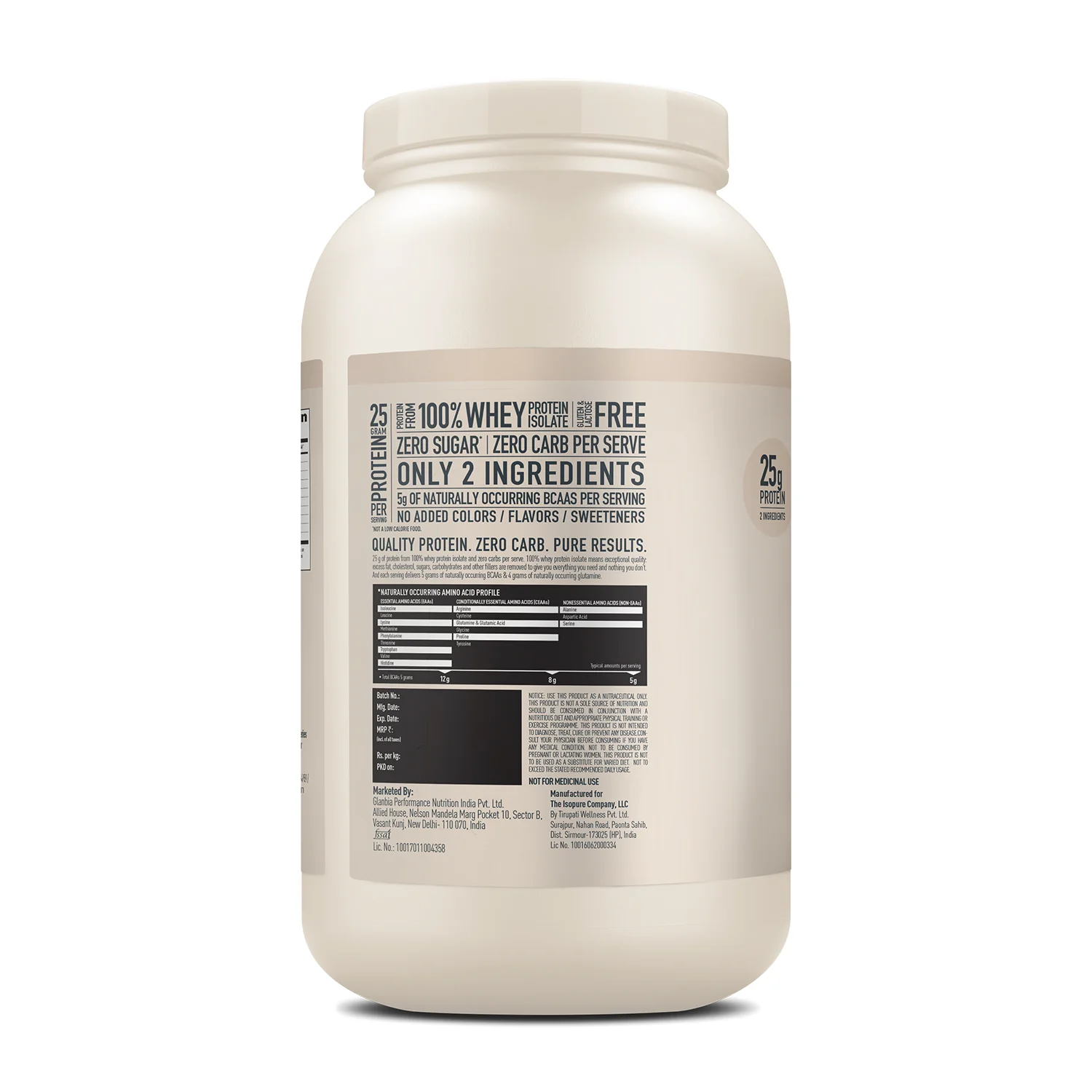 Isopure Unflavored + Isopure Collagen Peptides (12g/serve) with Biotin & Vitamin E- 250g (Unflavored) - Image 11