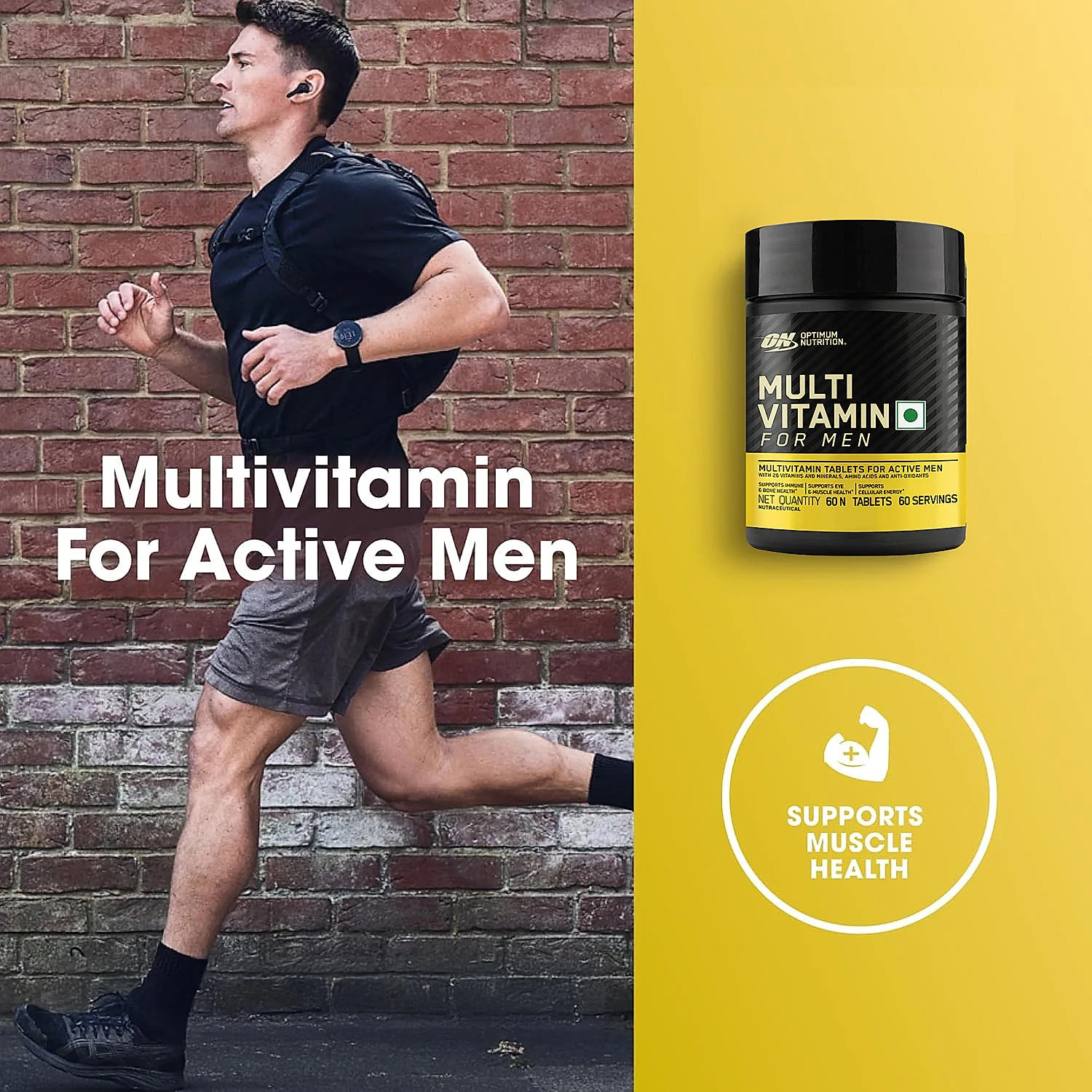 Micronized Creatine Powder | Unflavoured | 100 g + Multivitamin for MEN- 60 Tablets - Image 11