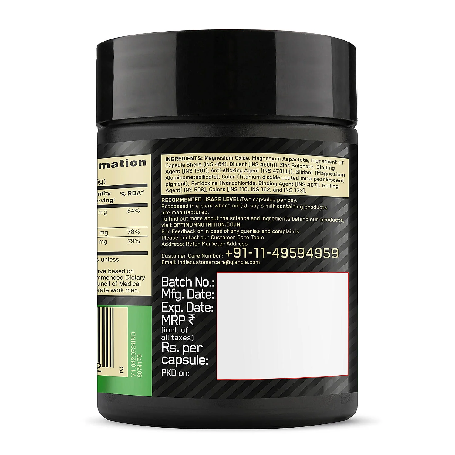 Micronized Creatine Powder | Unflavoured | 100 g + Zinc Magnesium Aspartate (ZMA) - 60 Capsules - Image 18