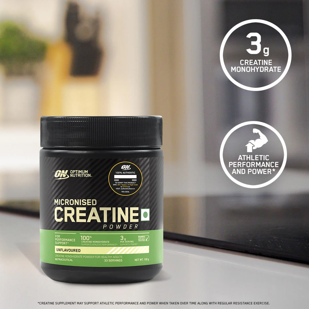 Micronized Creatine Powder | Unflavoured | 100 g + Zinc Magnesium Aspartate (ZMA) - 60 Capsules - Image 3