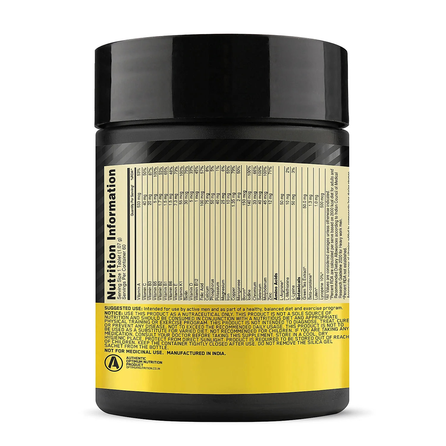 Multivitamin for MEN- 60 Tablets + Zinc Magnesium Aspartate (ZMA) - 60 Capsules + Fish Oil - 60 Capsules - Image 8