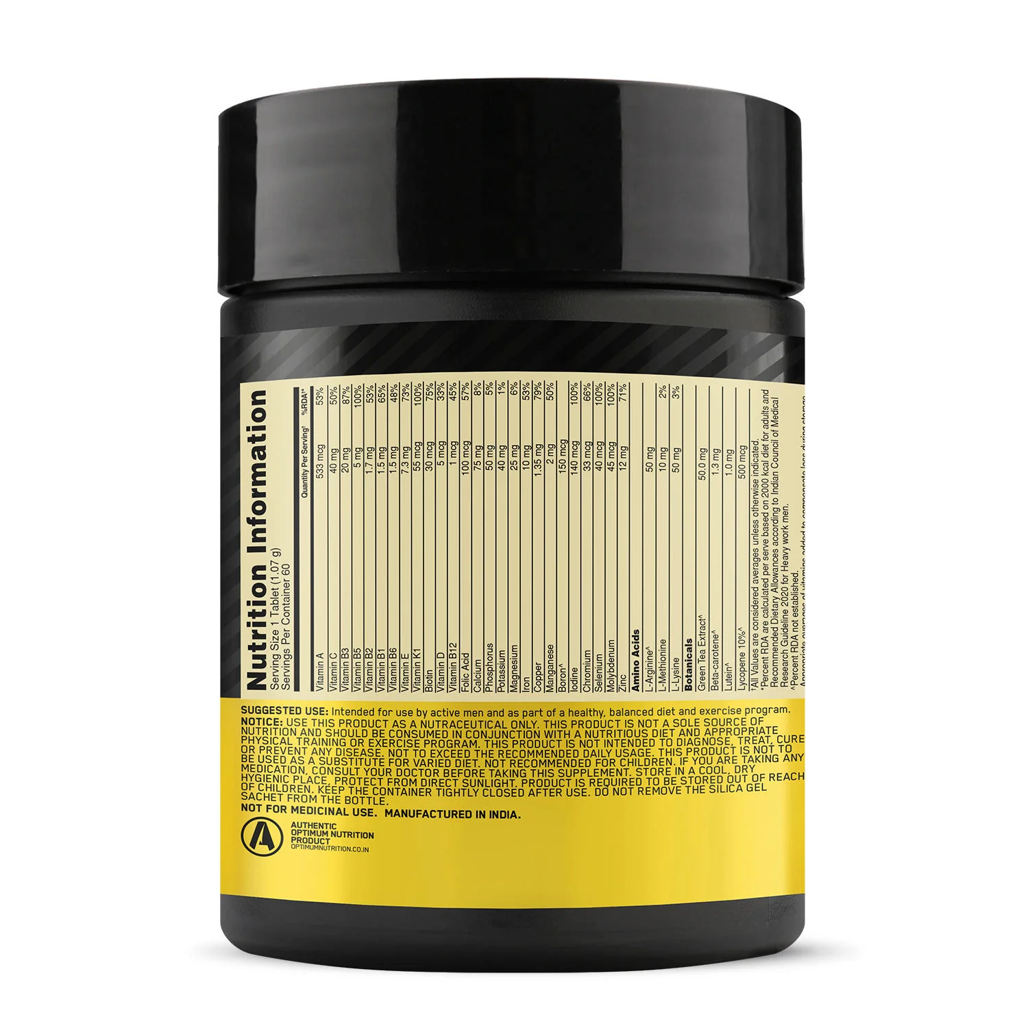 Multivitamin for MEN- 60 Tablets + Zinc Magnesium Aspartate (ZMA) - 60 Capsules - Image 8