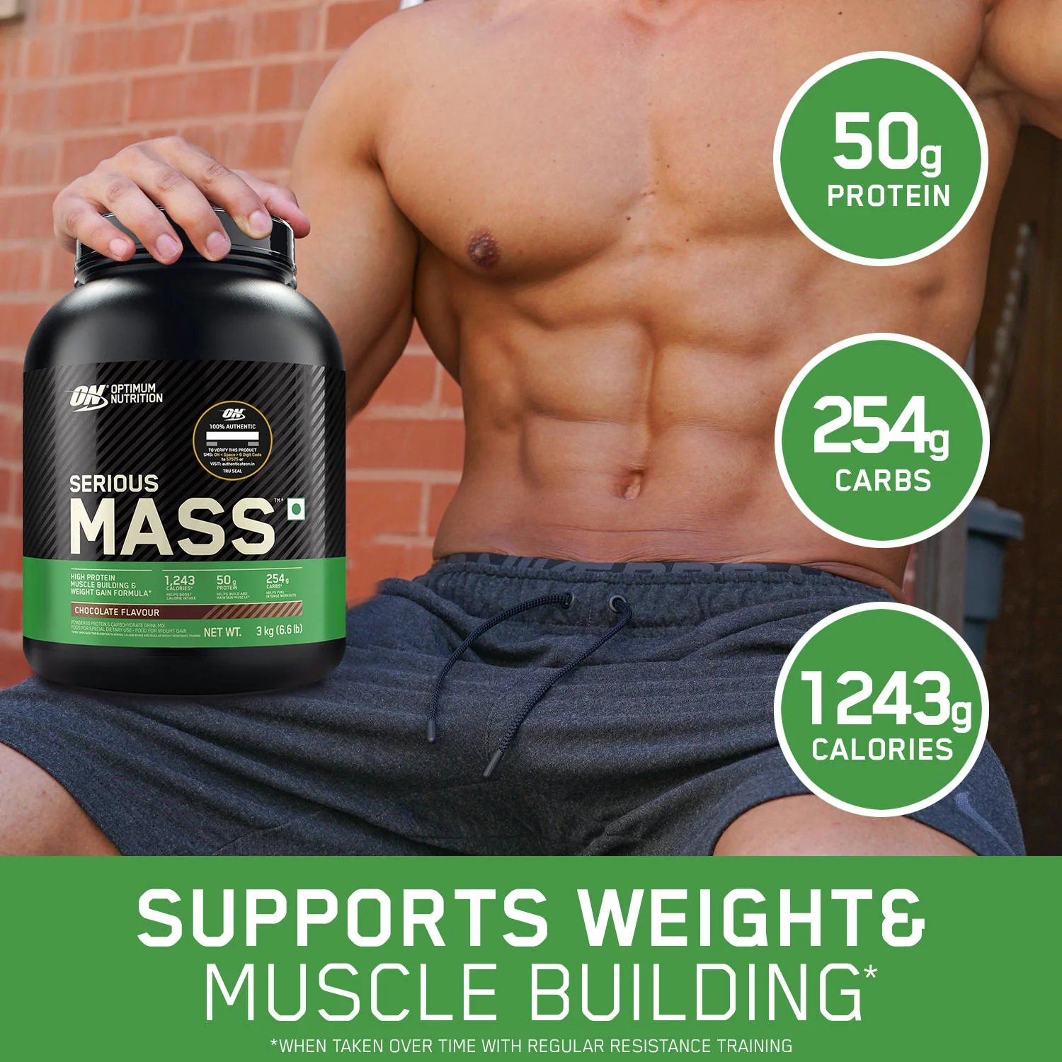Serious Mass Weight Gainer - Chocolate flavour - 3KG - Image 6